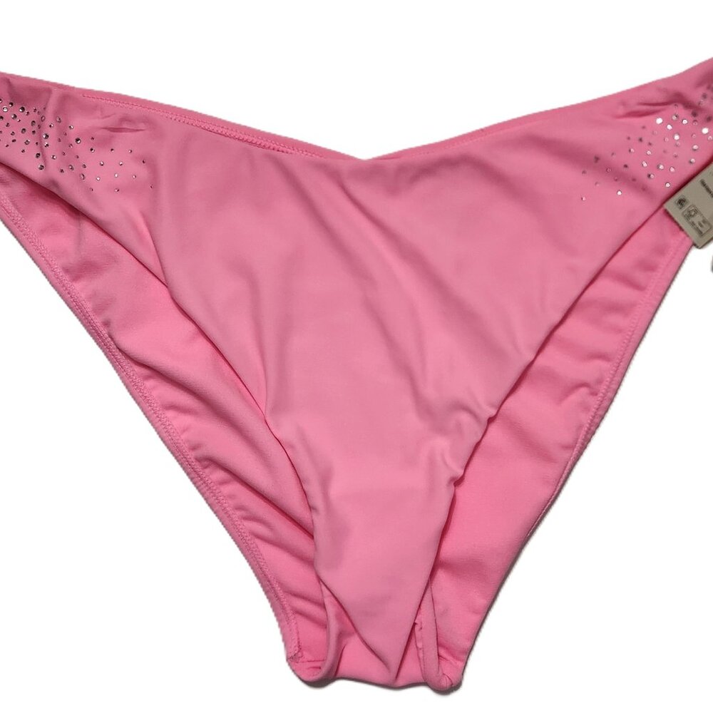 No Boundaries Fashion Swim Bottom Extra High Leg Cheeky - Size XXL (20) - Pink
